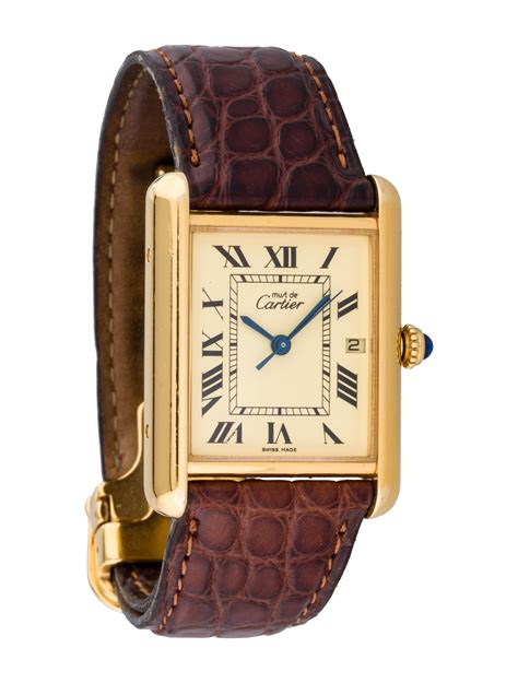 cartier tanke|must de cartier tank watch.